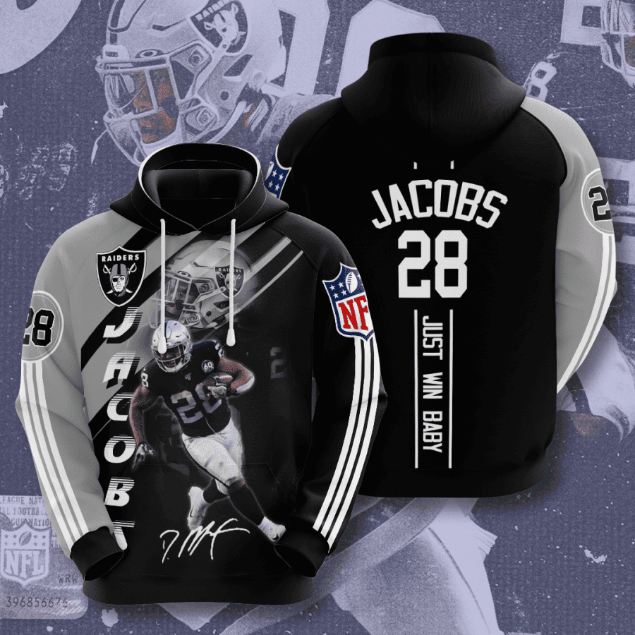 Las Vegas Raiders Josh Jacobs Donald 3D All Over Print Hoodie, Zip Hoodie