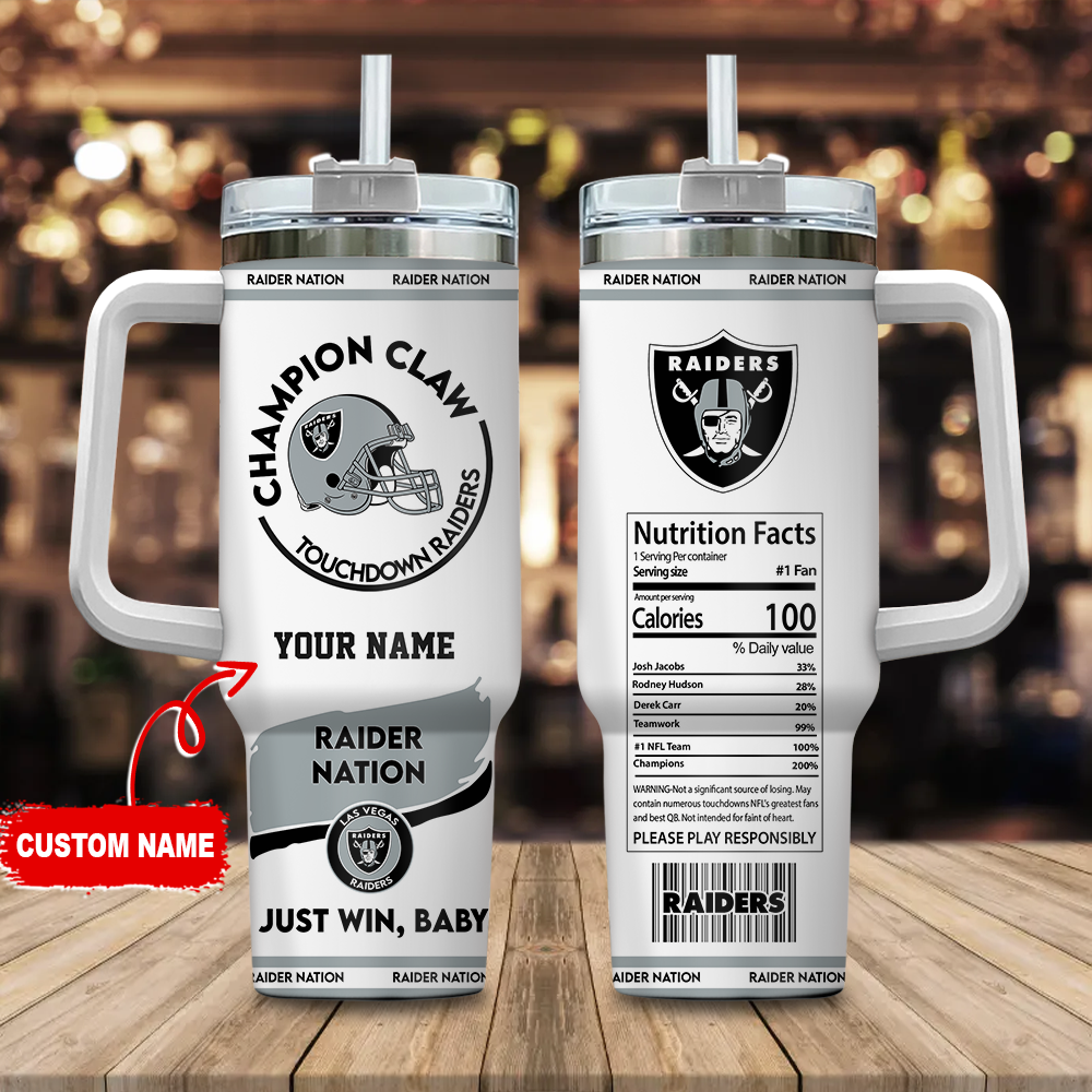 Las Vegas Raiders NFL Champion Claw Custom Stanley Cup 40 oz 30 oz Tumbler With HandleTVC230130
