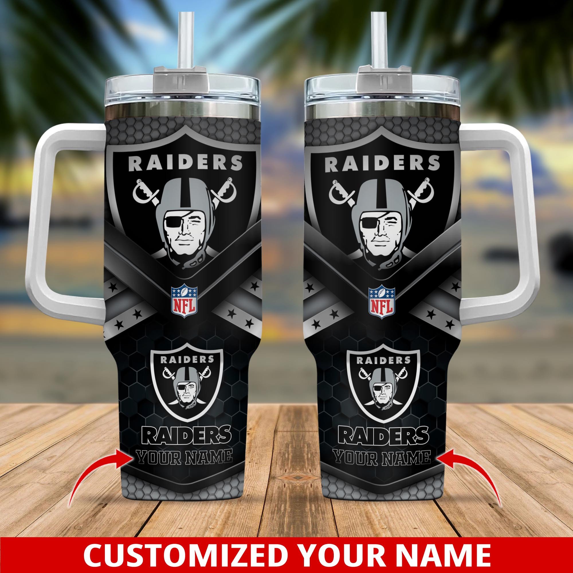 Las Vegas Raiders NFL Custom Stanley Cup 40 oz 30 oz Tumbler With HandleTVC2301191