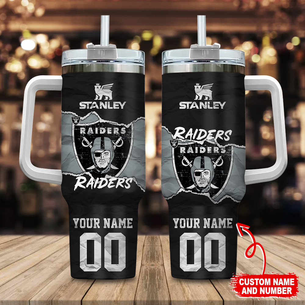 Las Vegas Raiders NFL Custom Stanley Cup 40 oz 30 oz Tumbler With HandleTVC230141
