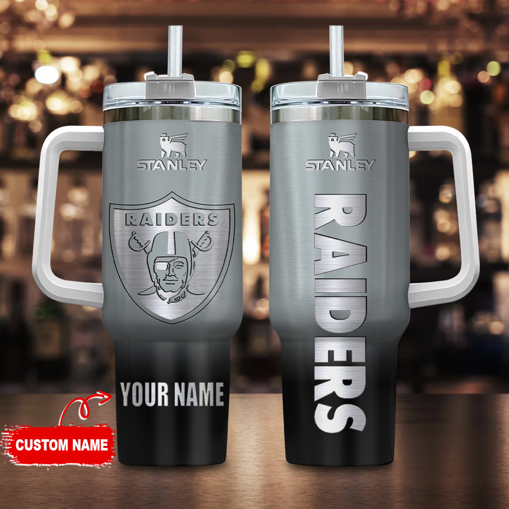Las Vegas Raiders NFL Custom Stanley Cup 40 oz 30 oz Tumbler With HandleTVC230180