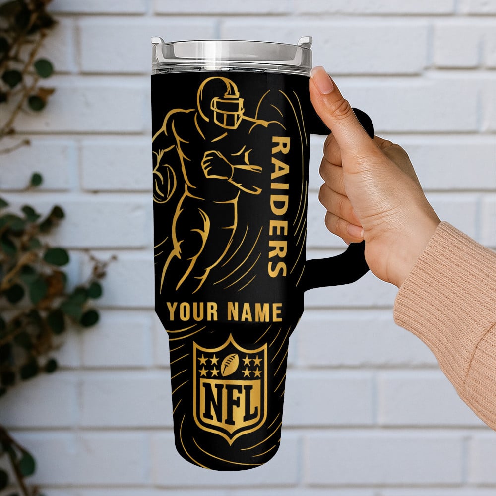 Las Vegas Raiders NFL Custom Stanley Cup 40 oz 30 oz Tumbler With HandleTVC230196 - Image 3