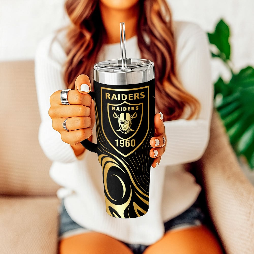 Las Vegas Raiders NFL Custom Stanley Cup 40 oz 30 oz Tumbler With HandleTVC230196 - Image 4