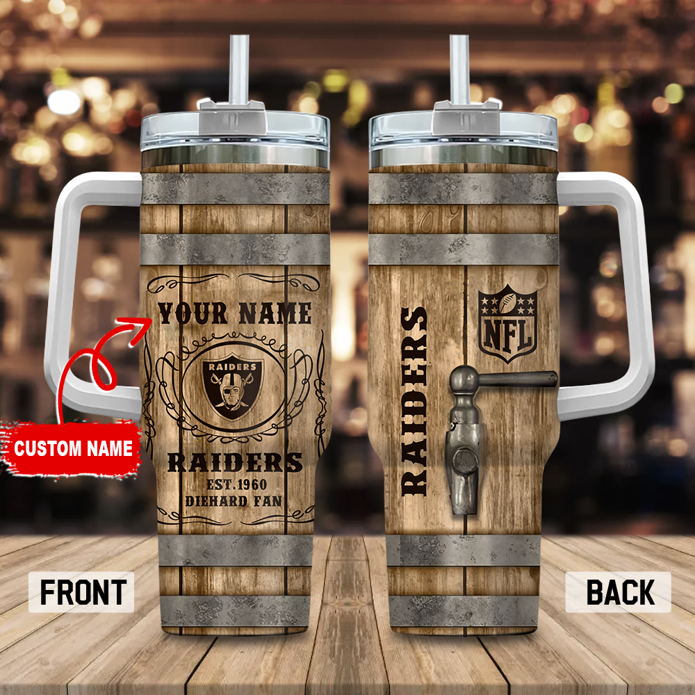Las Vegas Raiders NFL Diehard Fan Custom Stanley Cup 40 oz 30 oz Tumbler With HandleTVC230196