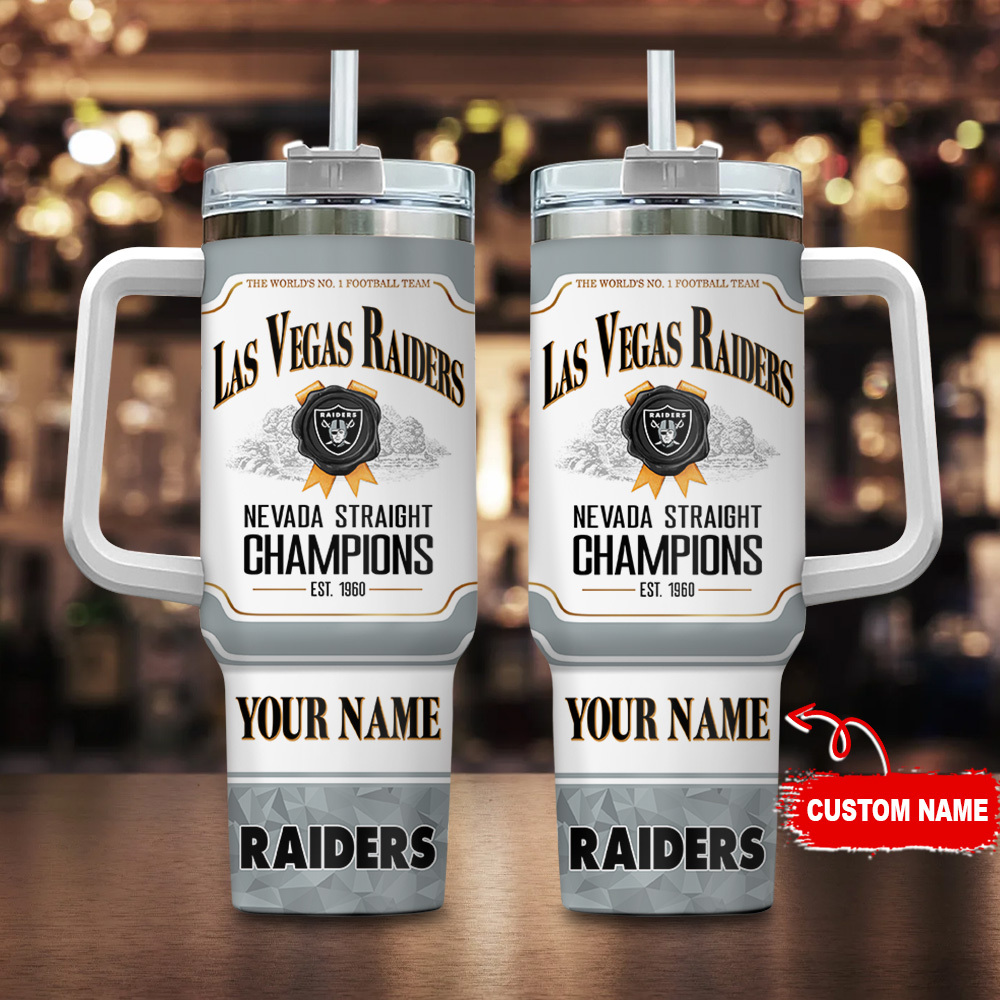 Las Vegas Raiders NFL Jim Beam Custom Stanley Cup 40 oz 30 oz Tumbler With HandleTVC230126