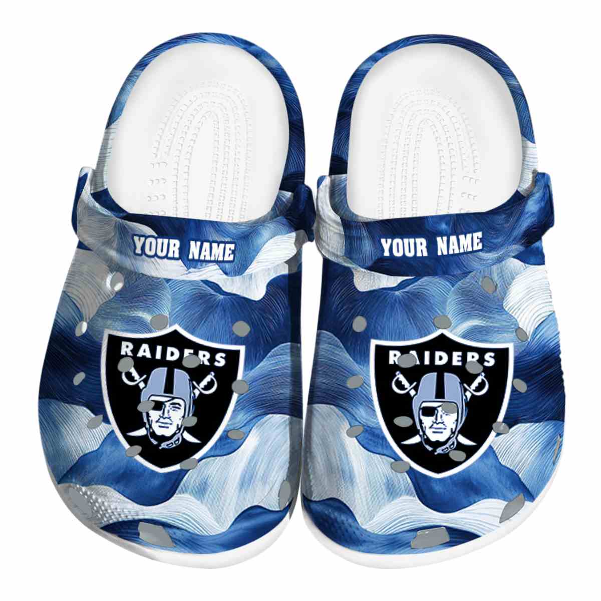 Las Vegas Raiders NFL Sport Crocs Crocband Clogs Shoes Comfortable For Men Women and Kids