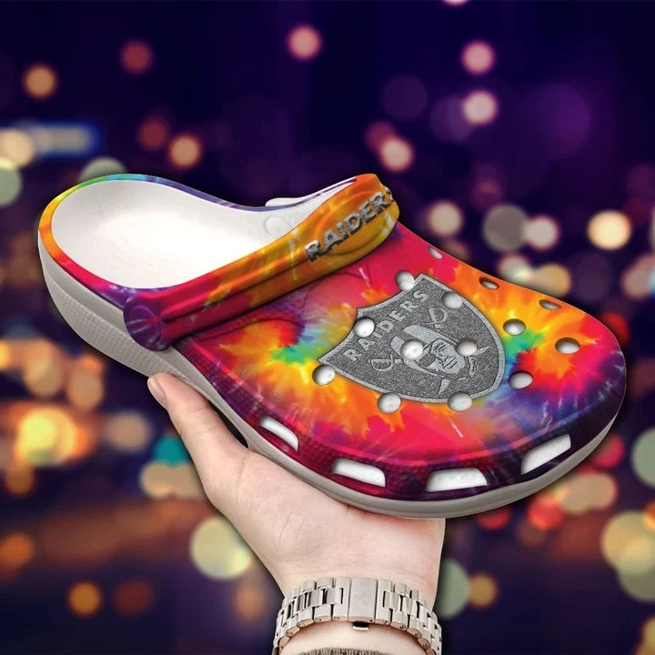 Las Vegas Raiders NFL Sport Crocs Crocband Clogs Shoes Comfortable For Men Women and Kids