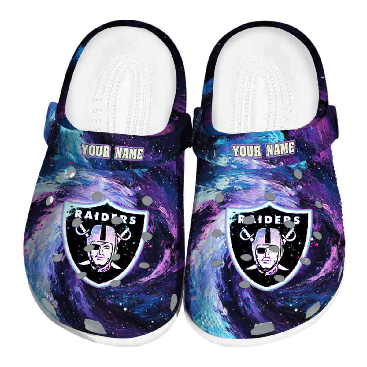 Las Vegas Raiders NFL Sport Crocs Crocband Clogs Shoes Comfortable For Men Women and Kids