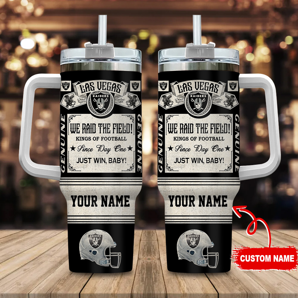Las Vegas Raiders NFL Vintage Kings Of Football Custom Stanley Cup 40 oz 30 oz Tumbler With HandleTVC2301107