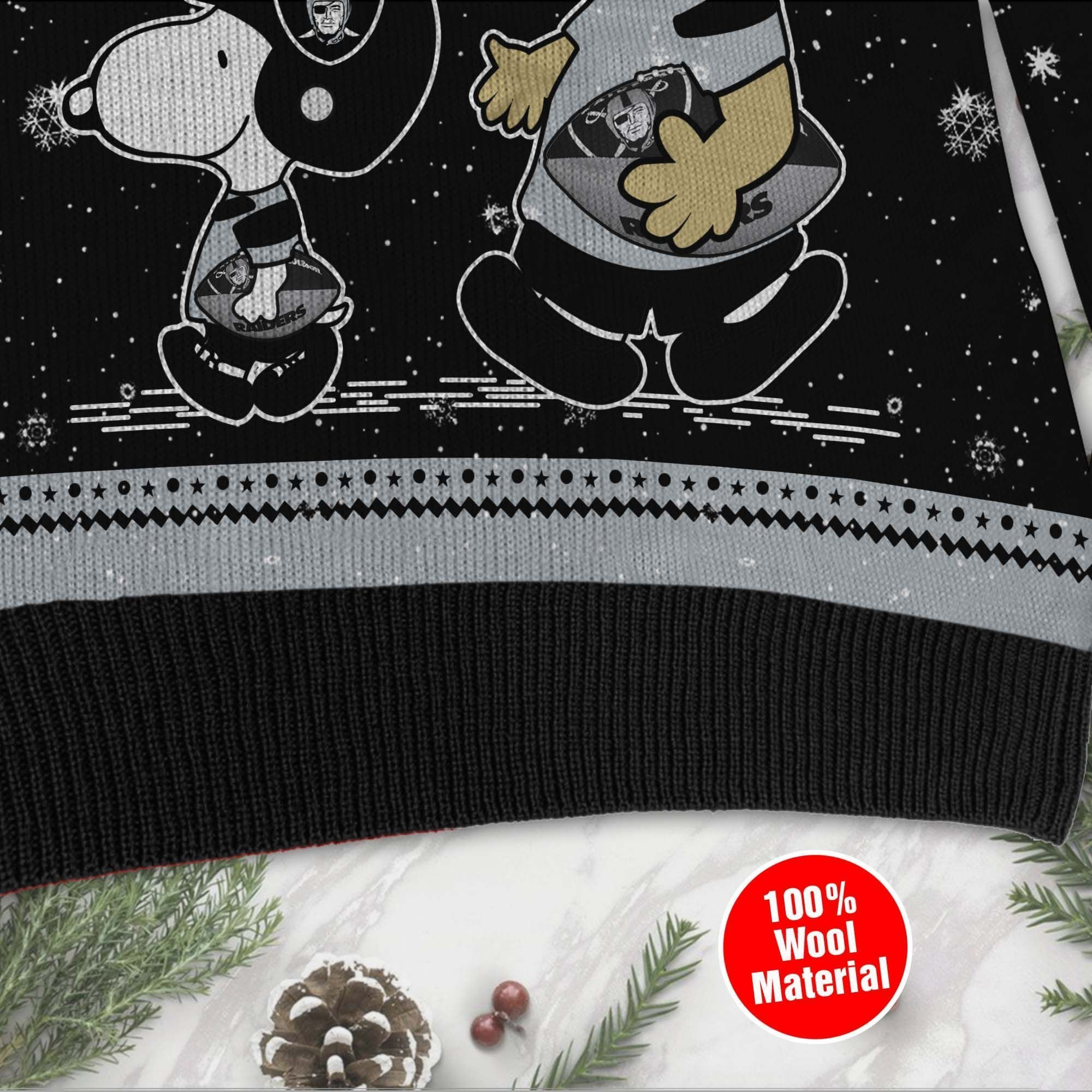 Las Vegas Raiders Sweater Ugly Christmas Sweater Adult 3D Funny Matching for family - Image 4