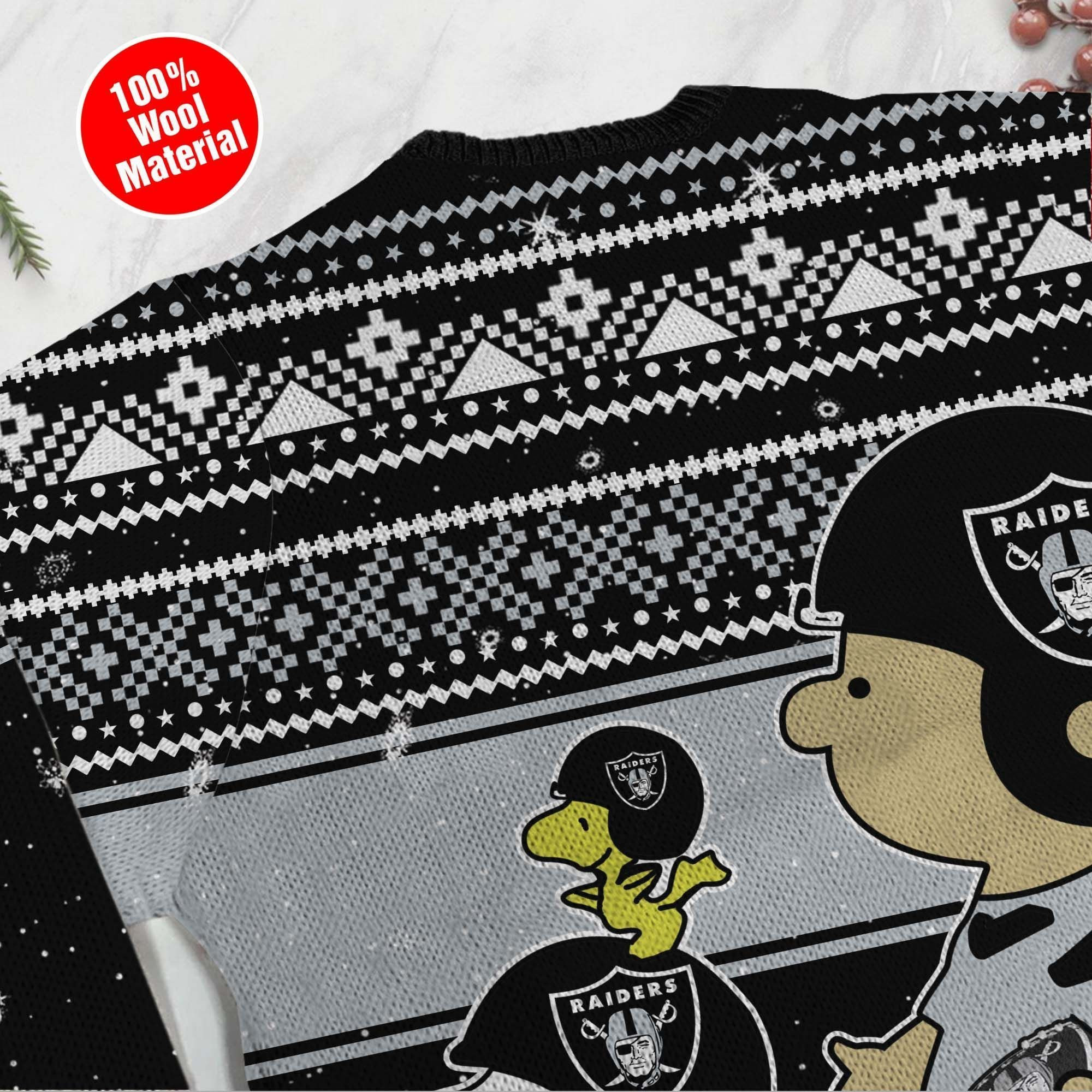 Las Vegas Raiders Sweater Ugly Christmas Sweater Adult 3D Funny Matching for family - Image 5