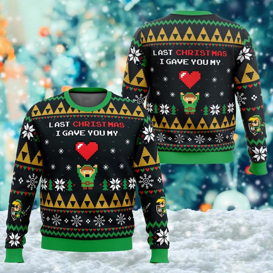 Last Christmas I Gave You My Ugly Christmas Sweater, Legend Heart Xmas 3D Sweater