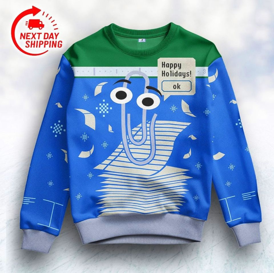 Latest Holiday Ugly Christmas Sweater, Window Ugly Christmas Sweater