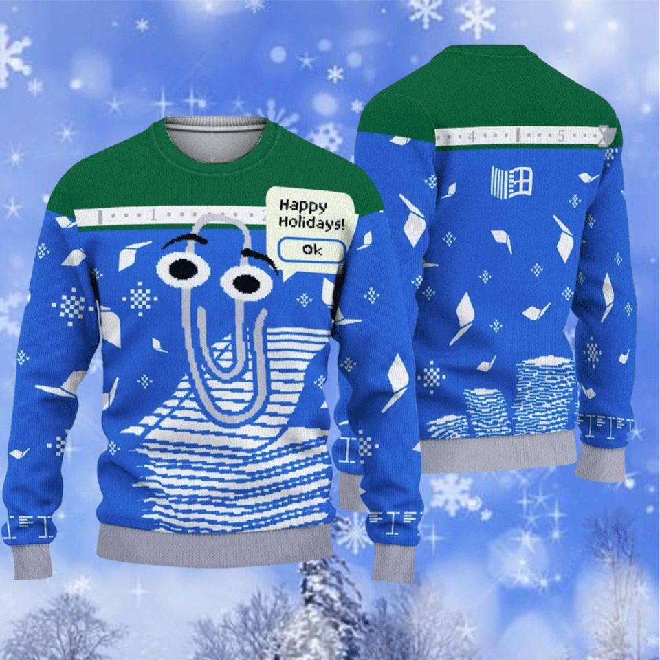 Latest Holiday Ugly Christmas Sweater, Windows Sweater, Windows Ugly Christmas Sweater