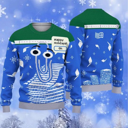 Latest Holiday Ugly Christmas Sweater, Windows Sweater, Windows Ugly Christmas Sweater - Image 5