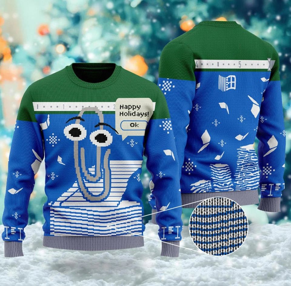 Latest Holiday Ugly Christmas Sweater, Windows Sweatshirt