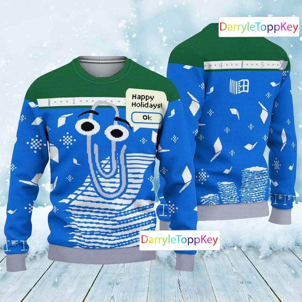 Latest Holiday Ugly Christmas Sweater, Windows Ugly Christmas Sweater