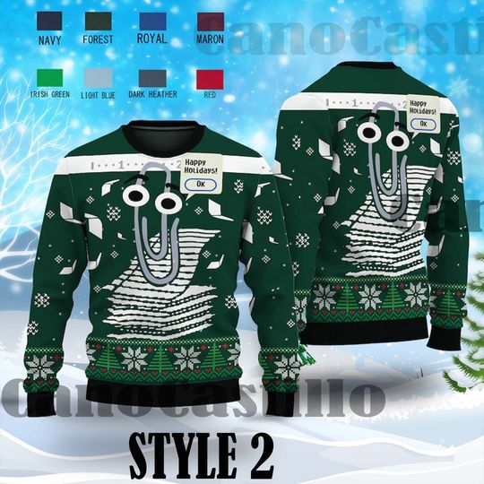 Latest Holiday Ugly Christmas Sweater, Windows Ugly Sweater - Image 5