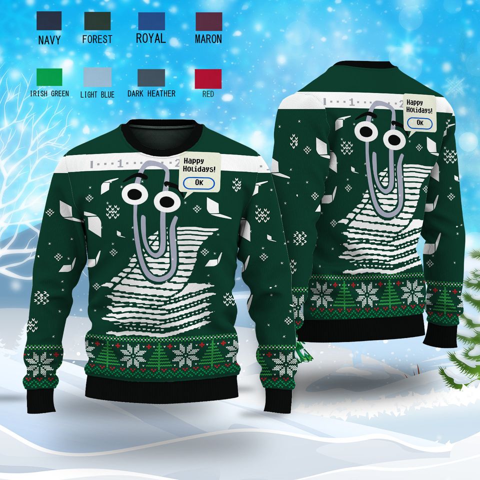 Latest Holiday Ugly Christmas Sweater, Windows Ugly Sweater