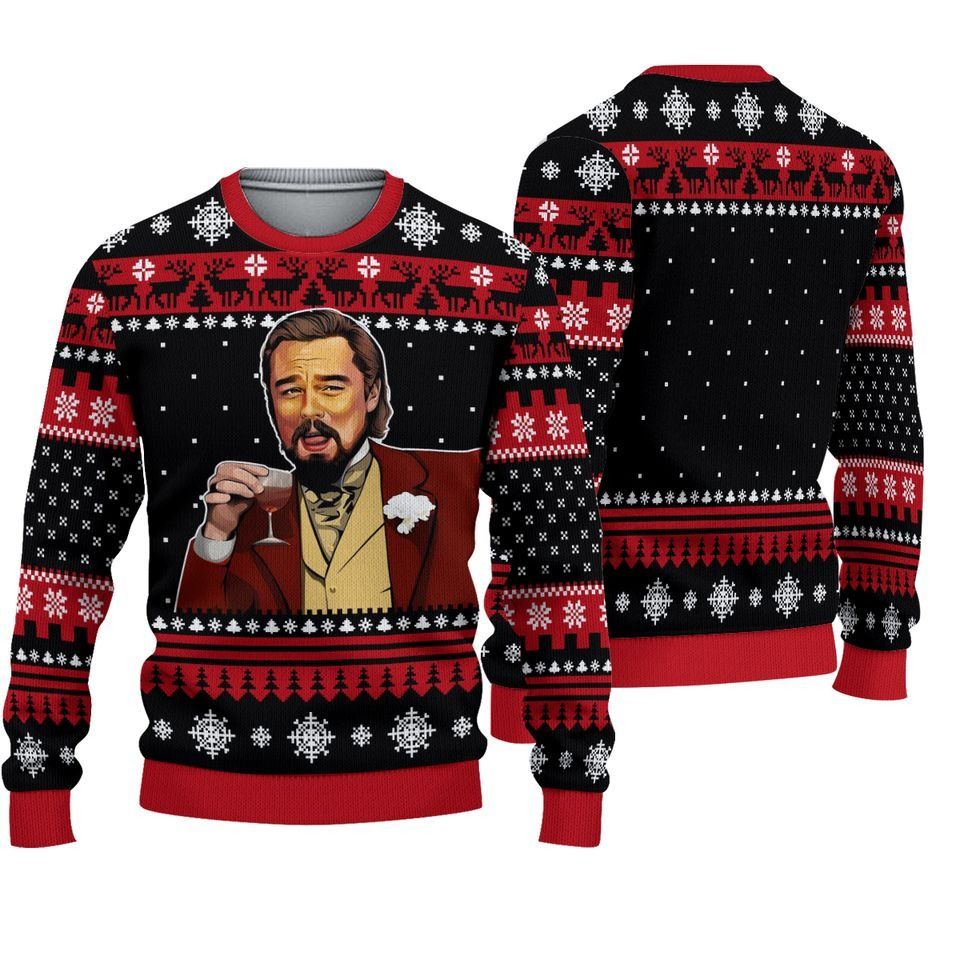 Laughing Leo Memes Woolen  3D Sweater