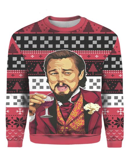 Laughing Leo Woolen Christmas Ugly Sweater - Image 2