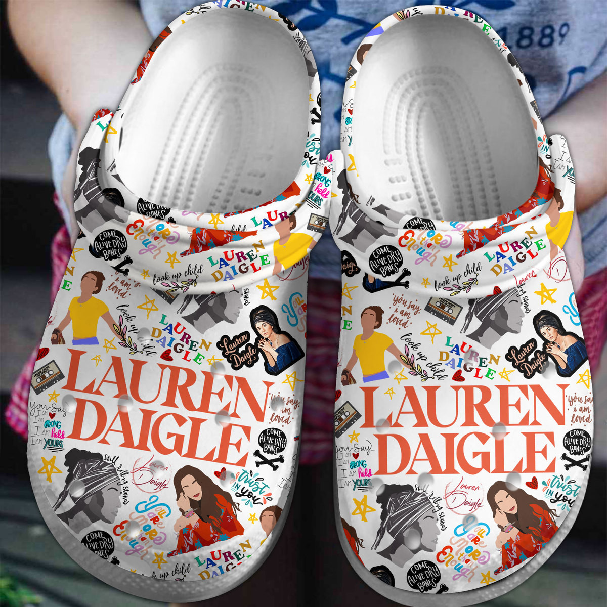 Lauren Daigle Music Crocs Crocband Clogs Shoes Comfortable For Men Women and Kids