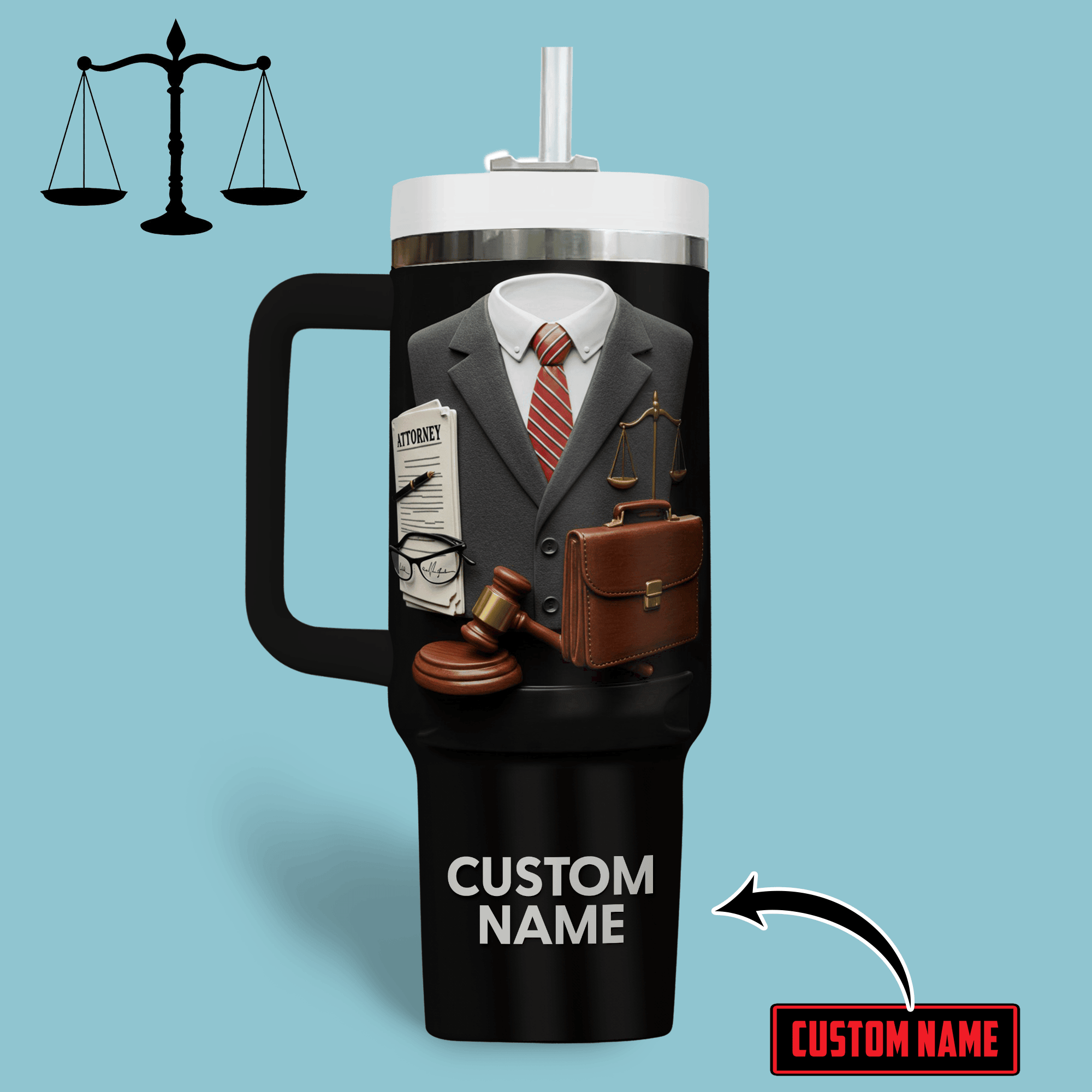 Law  Custom Stanley Cup 40 oz 30 oz Tumbler With HandleTVC2301243