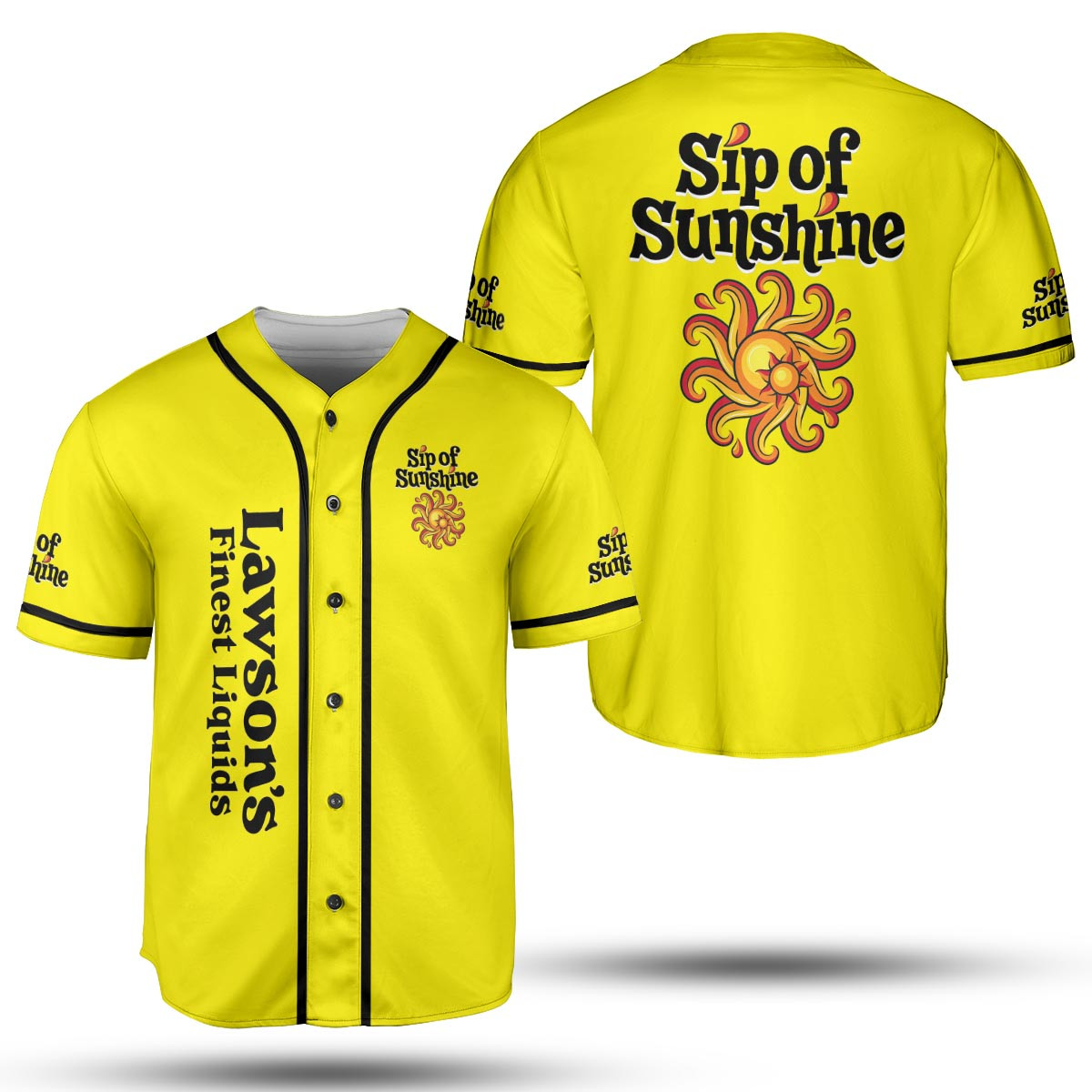 Lawson Sip of Sunshine IPA Baseball Jersey, Drinking Lover Gift, Beer Lovers Jersey, Gift For Him