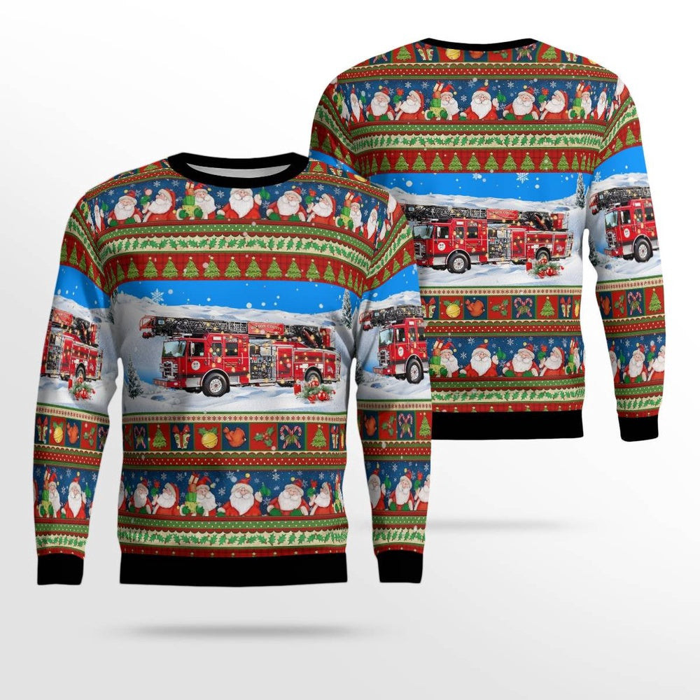 Lebanon Tennessee Wilson County Emergency Management Christmas AOP Ugly Sweater Xmas Unisex Sweater Christmas Gifts For Men Women
