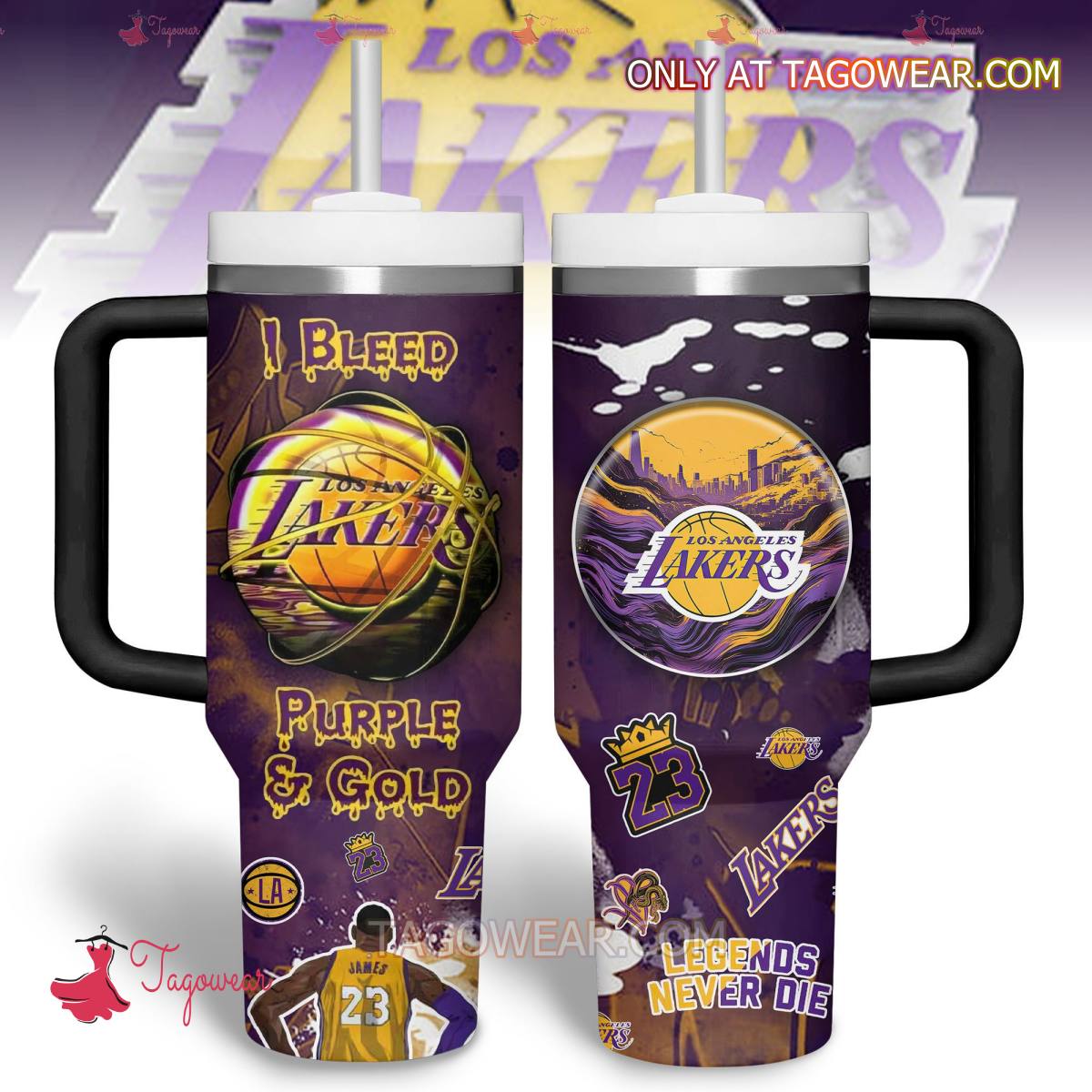 LeBron James Los Angeles Lakers NBA Custom Stanley Cup 40 oz 30 oz Tumbler With HandleTVC2301234