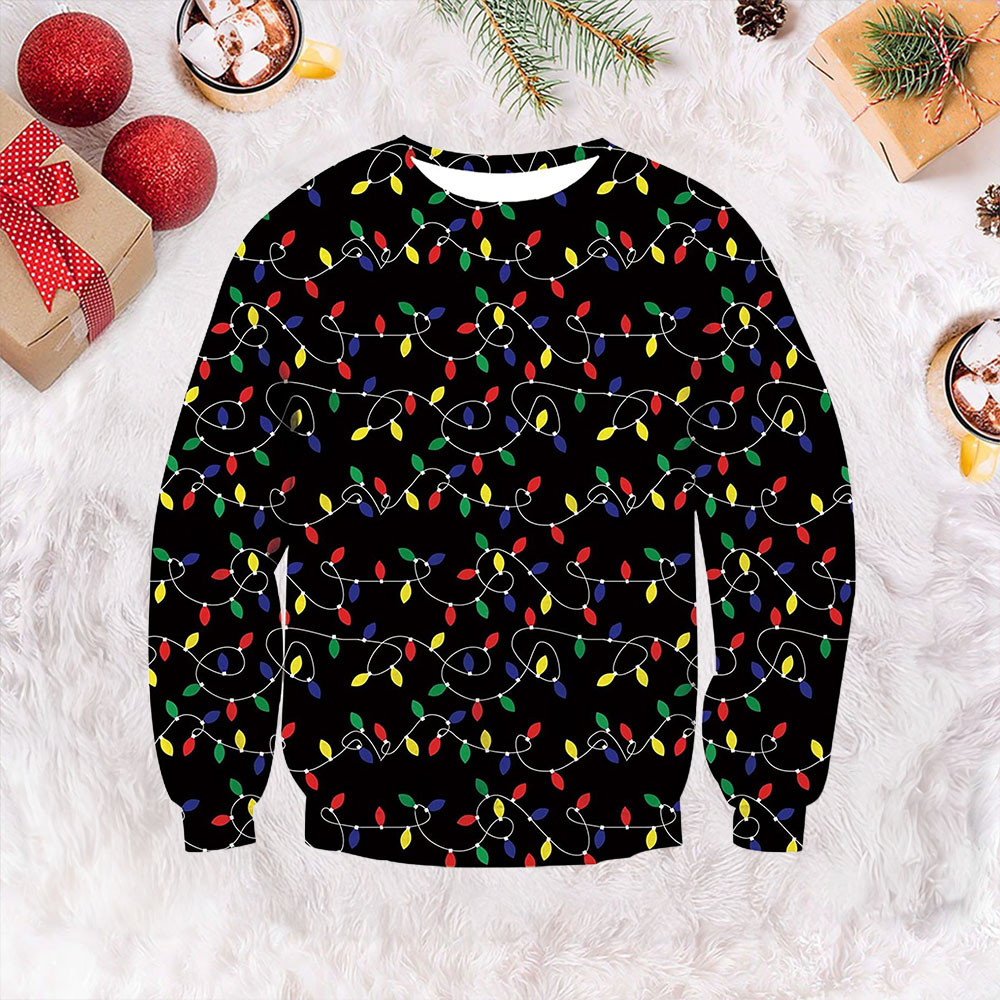 LED Bulb Ugly Christmas Sweater Xmas Jumpers Gifts For Best Friends