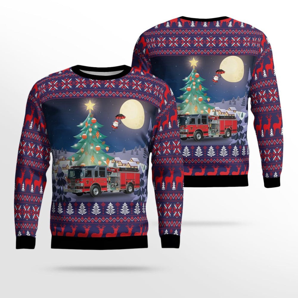 Ledbetter Kentucky Ledbetter Fire and Rescue Christmas Ugly Sweater Xmas Unisex Sweater Christmas Gifts For Men Women