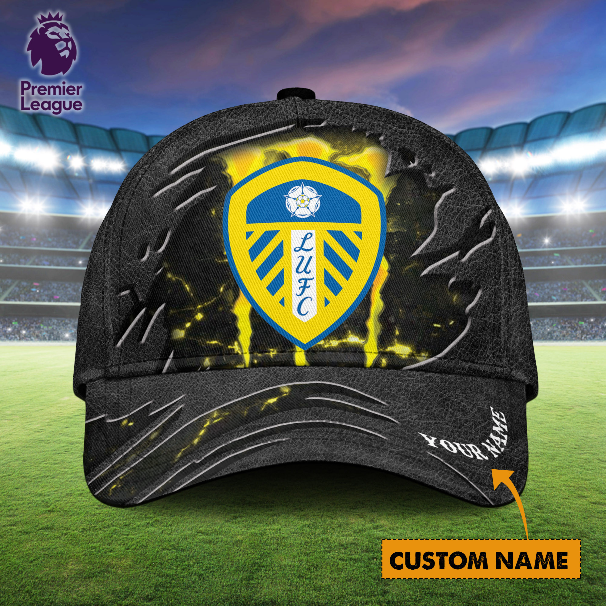 Leeds United EPL Personalized Classic Cap For Fans  Trucker Hats Custom Hats Gifts For Men & Women