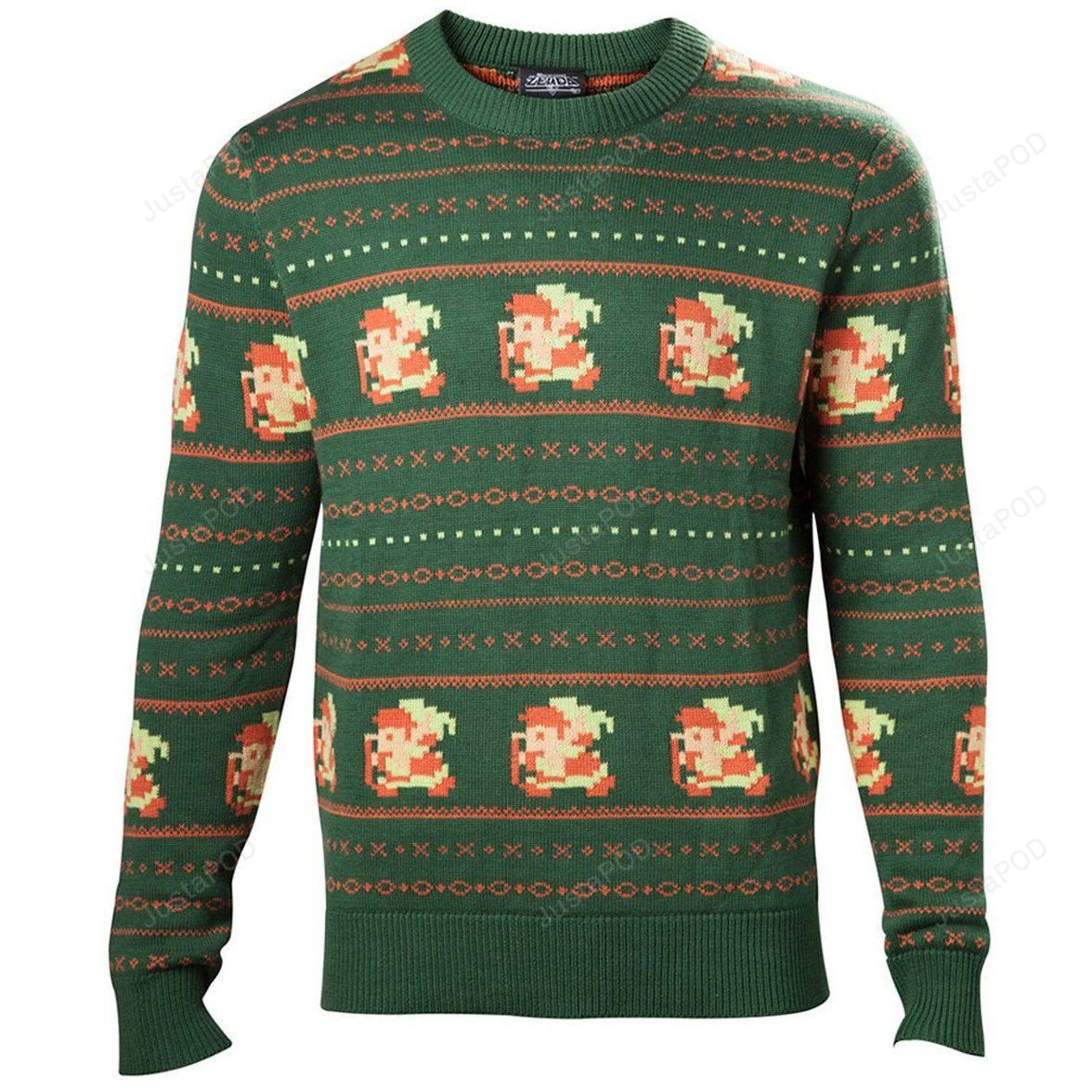 Legend Of Zelda 8-Bit Ugly Christmas Sweater Adult 3D Funny Matching for family