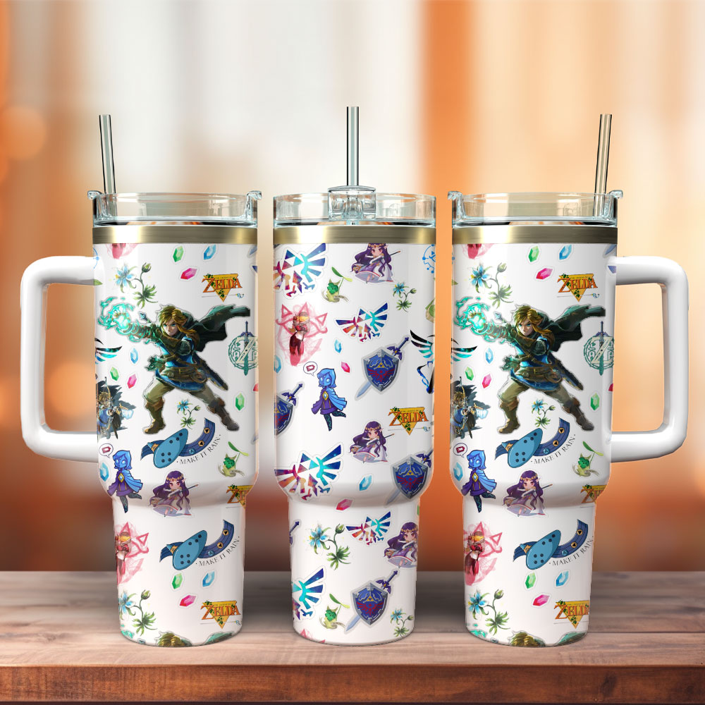 Legend of Zelda Adventure Games Custom Stanley Cup 40 oz 30 oz Tumbler With HandleTVC2301237