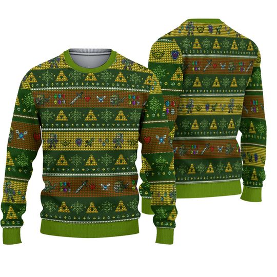 Legend Of Zelda Korok Ugly Sweater, Game Lovers 3D Sweater, Christmas Sweater - Image 2