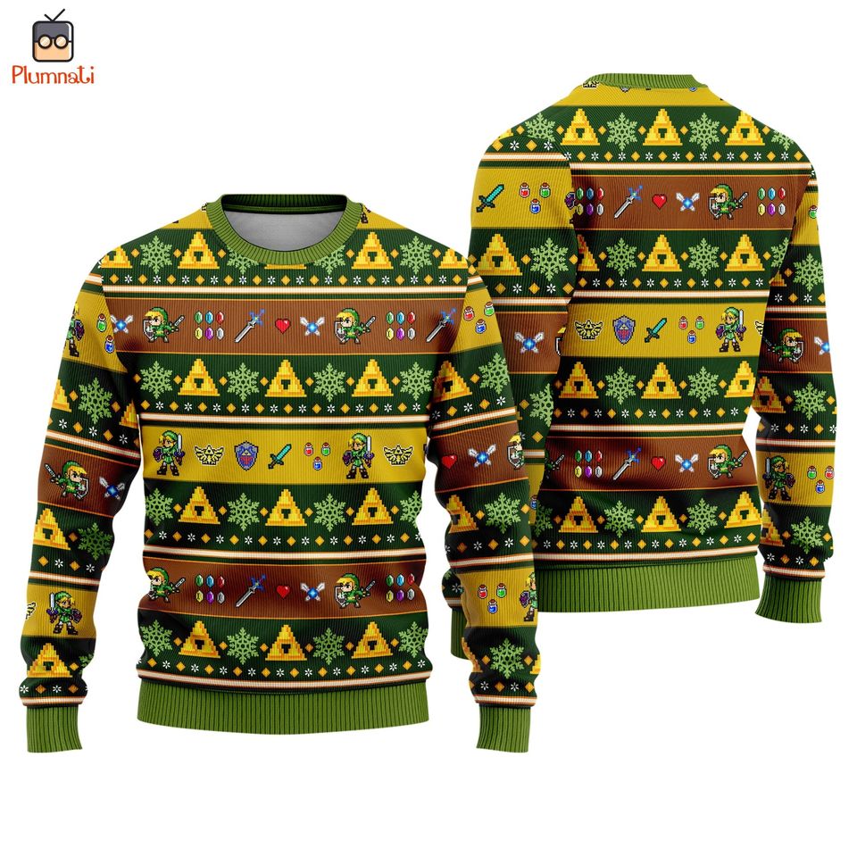 Legend of Zelda Link Ugly Christmas Sweater, Tears Of The Kingdom Ugly Sweatshirt