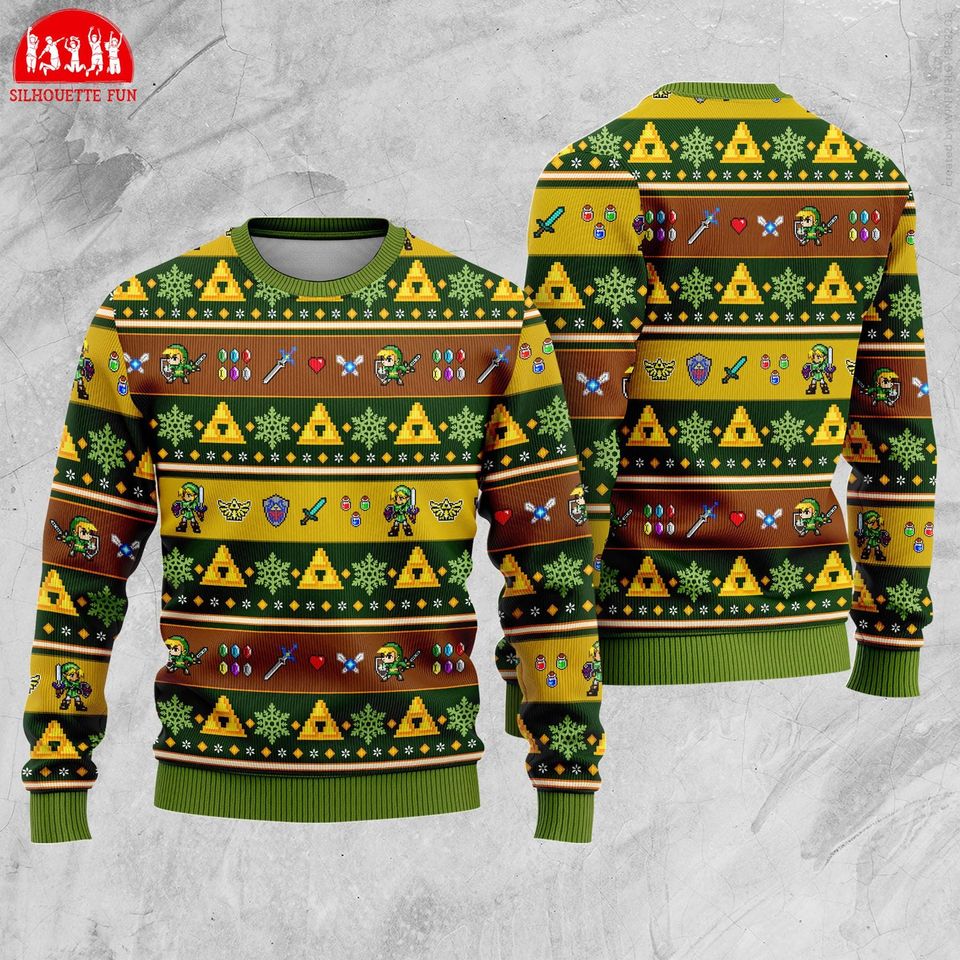 Legend of Zelda Link Ugly Christmas Sweater, Tears Of The Kingdom Ugly Sweatshirt