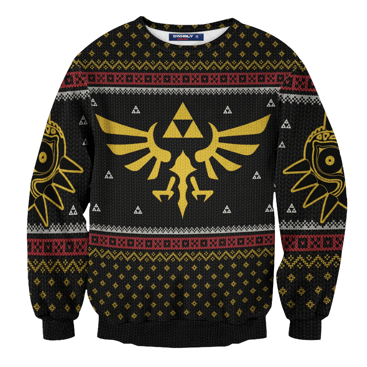 Legend Of Zelda Triforce Ugly Christmas Sweater Adult 3D Funny Matching for family - Image 2