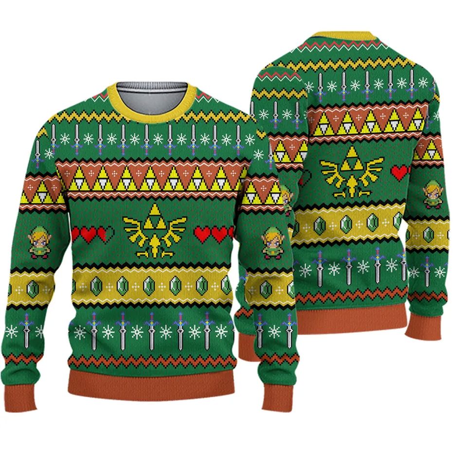 Legend Of Zelda Triforce Ugly Sweater