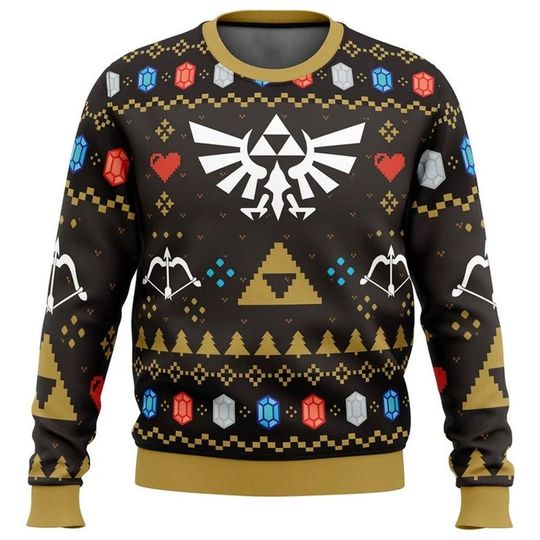 Legend of Zelda Ugly Christmas Sweater, Game Lovers 3D Sweater, Legend of Zelda - Image 2