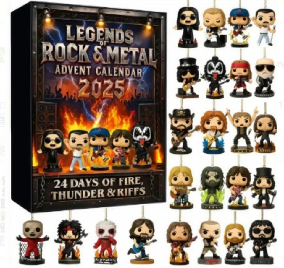 Legends of Rock & Metal Advent Calendar 2025, Gothic Band Merch Gift