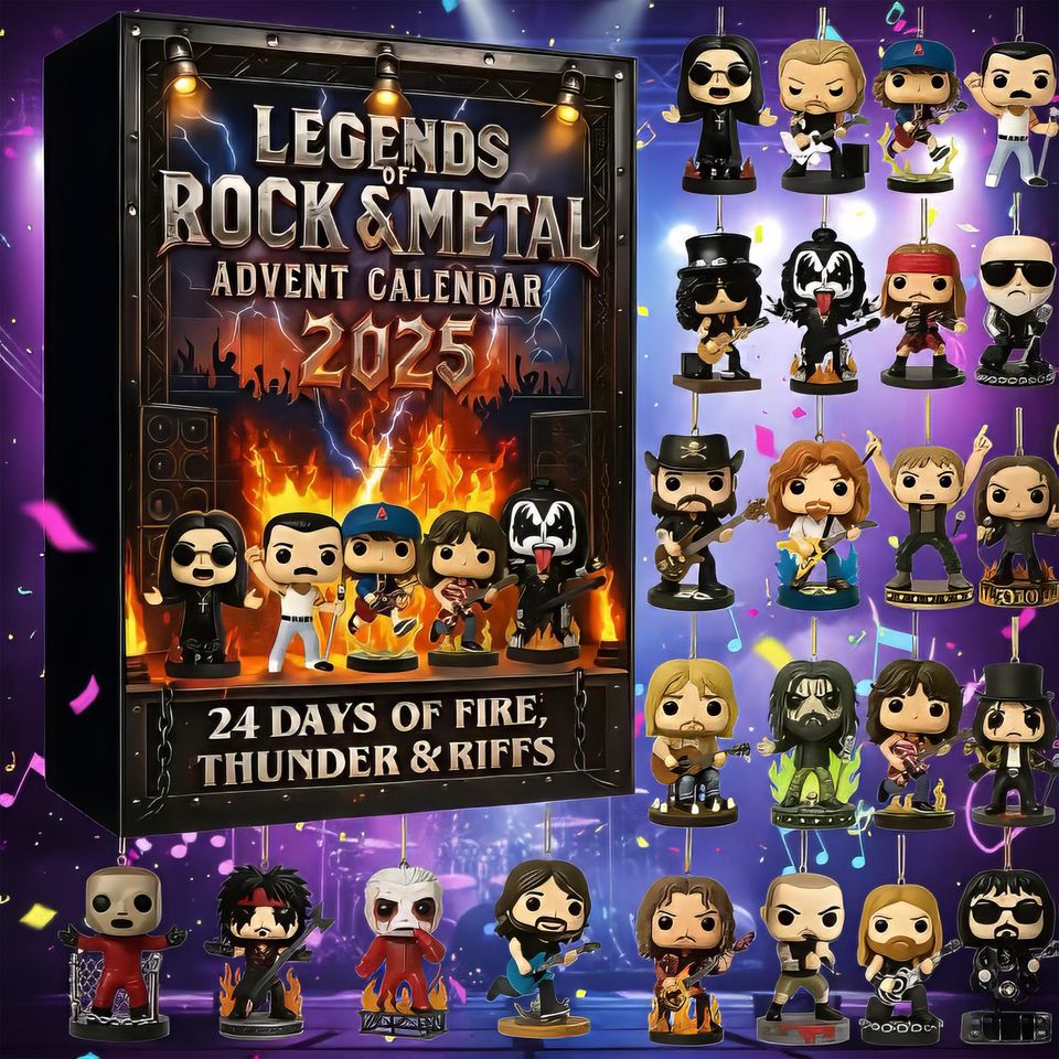 Legends of Rock & Metal Advent Calendar 2025, Thunder Riffs, 24 Days of Fire, Funko Pop Collectibles - Image 2