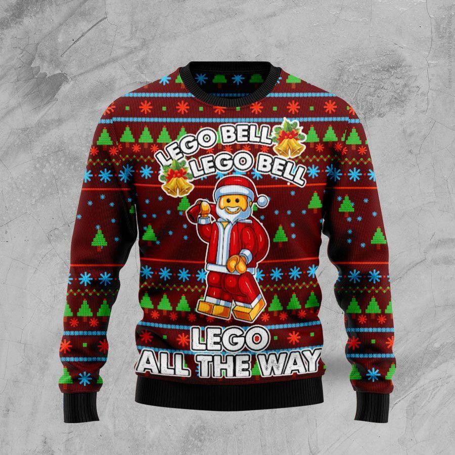 Lego Bell Ugly Christmas Sweater Adult 3D Funny Matching for family