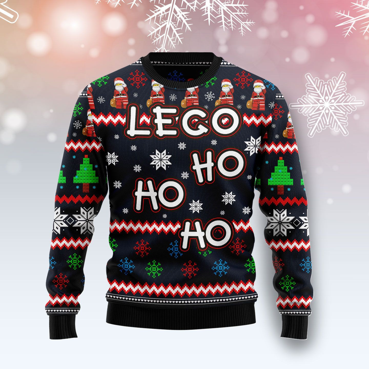 Lego Hohoho Ugly Christmas Sweater Adult 3D Funny Matching for family