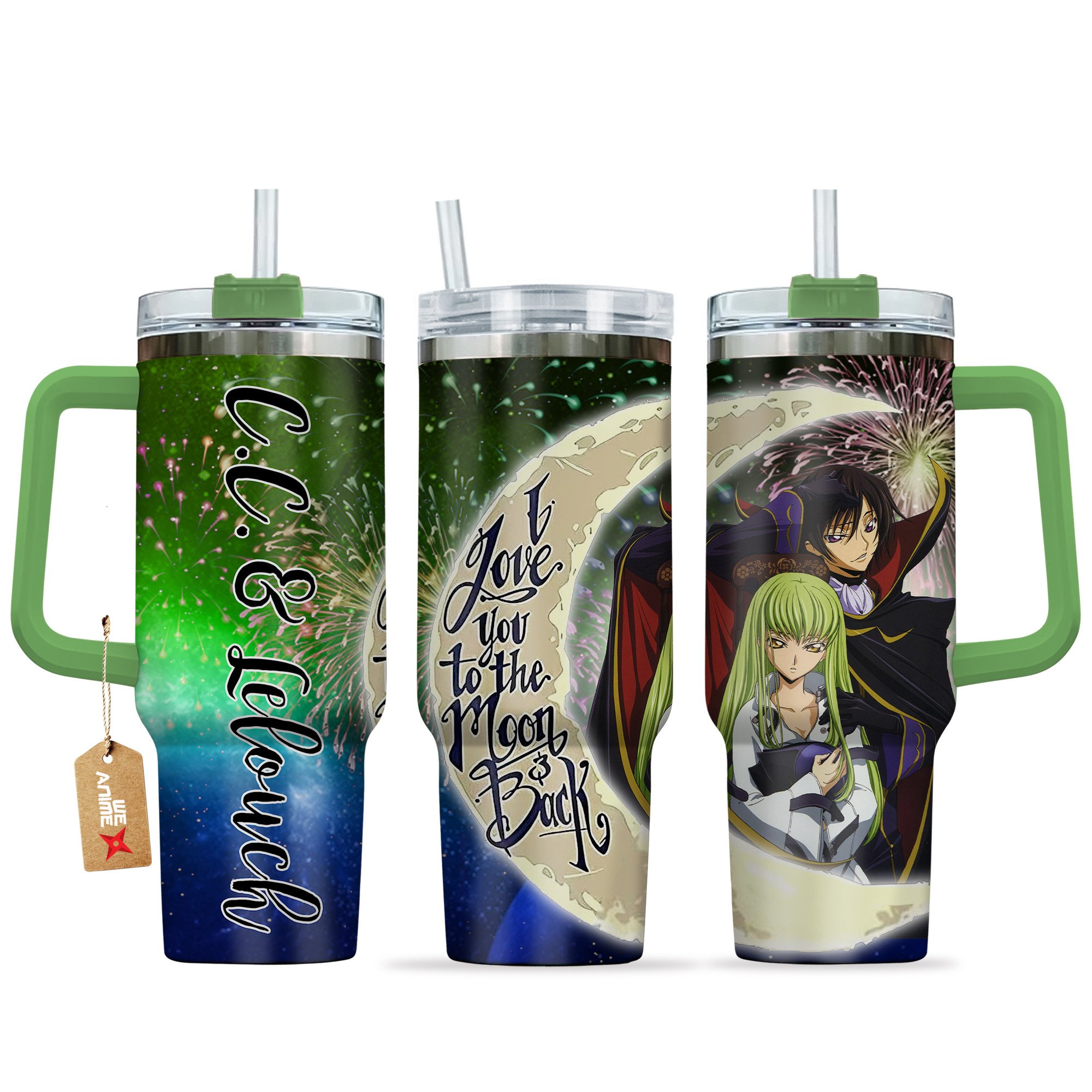 Lelouch vi Britannia & C.C. Code Geass Anime Valentine Custom Stanley Cup 40 oz 30 oz Tumbler With HandleTVC2301166