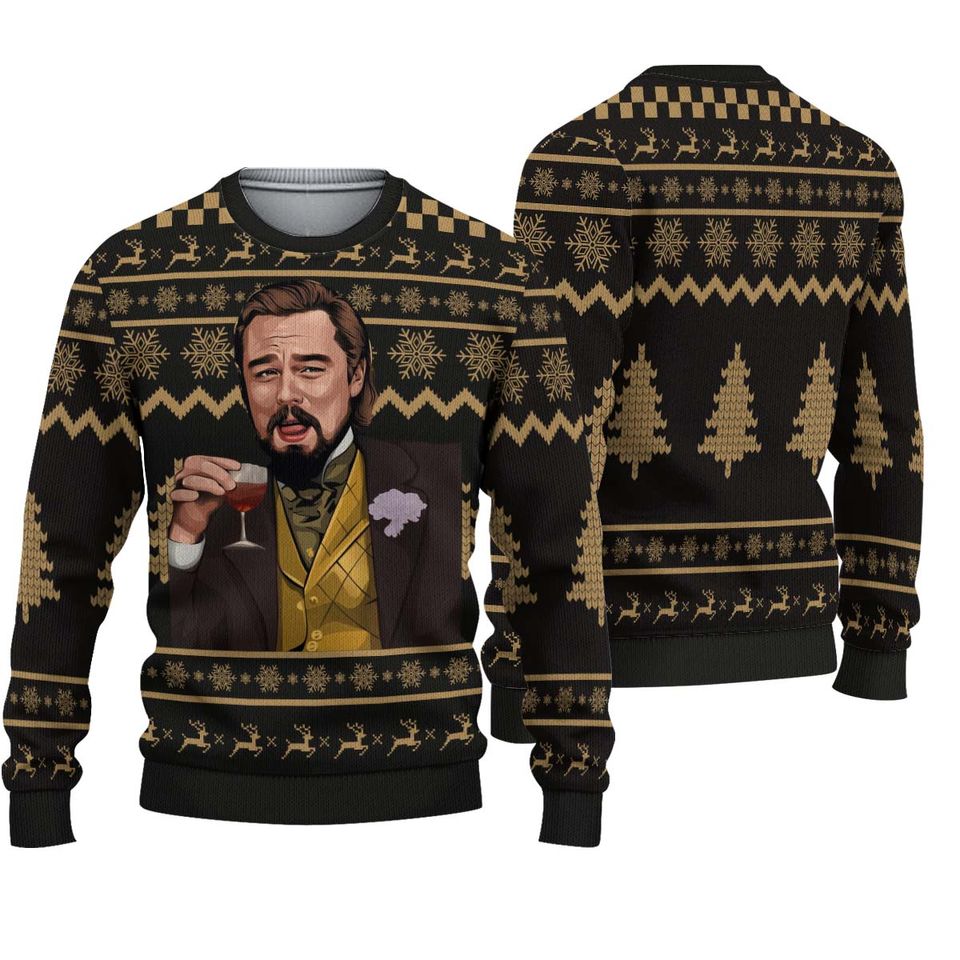 Leo-Dicaprio Ugly Christmas 3D Sweater