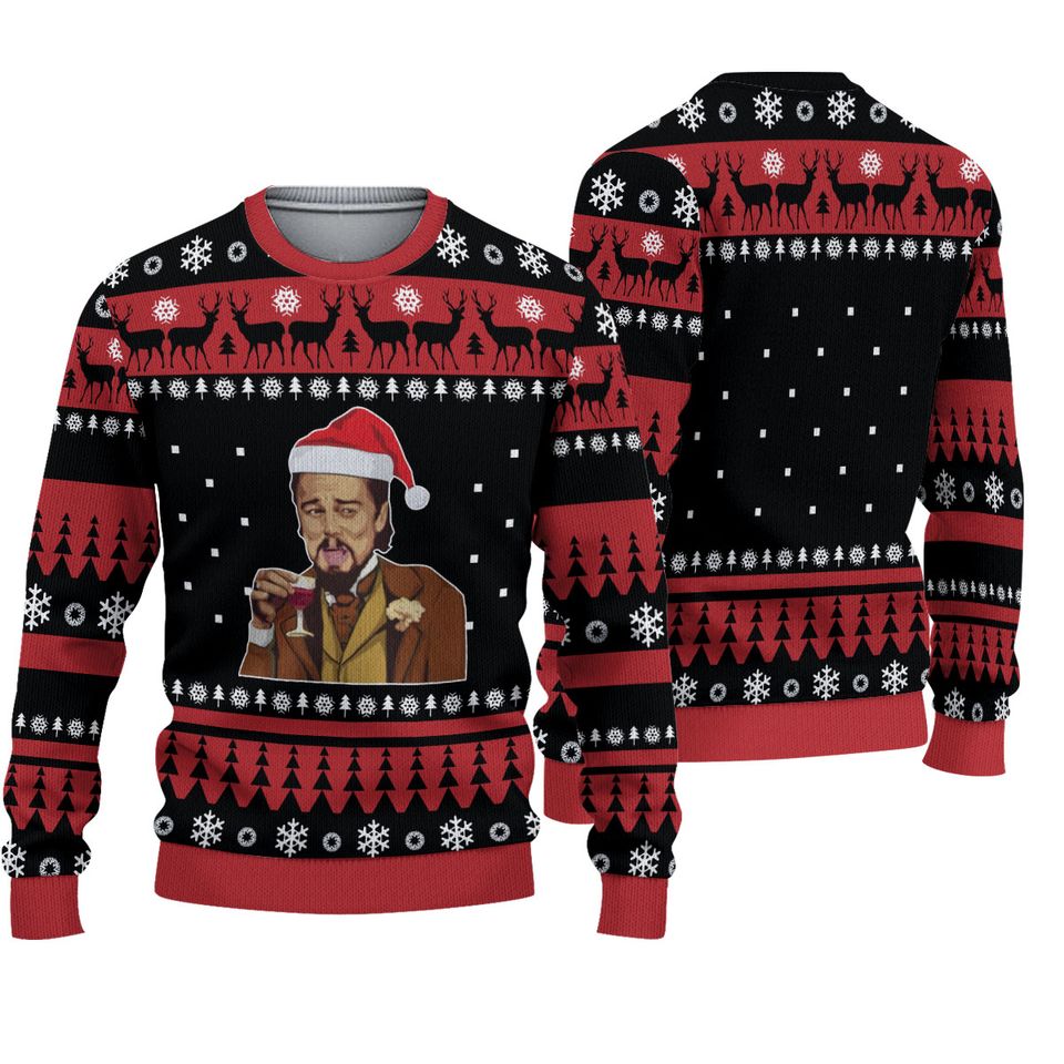 Leonardo DiCaprio Christmas Ugly Christmas 3D Sweater