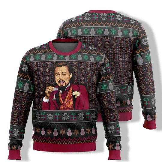 Leonardo DiCaprio Meme Christmas Sweater, 3d Unisex Printed Sweater, Movie Xmas r - Image 11