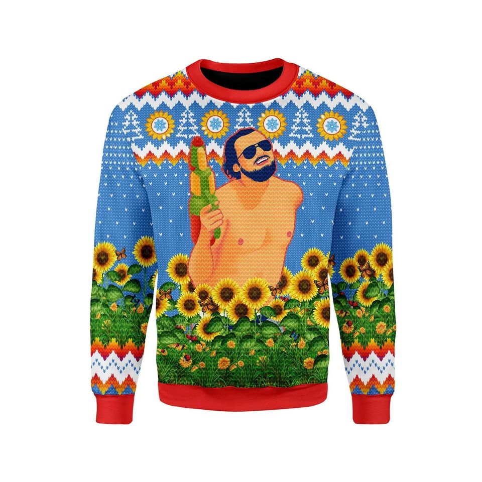 Leonardo DiCaprio Ugly Christmas Sweater